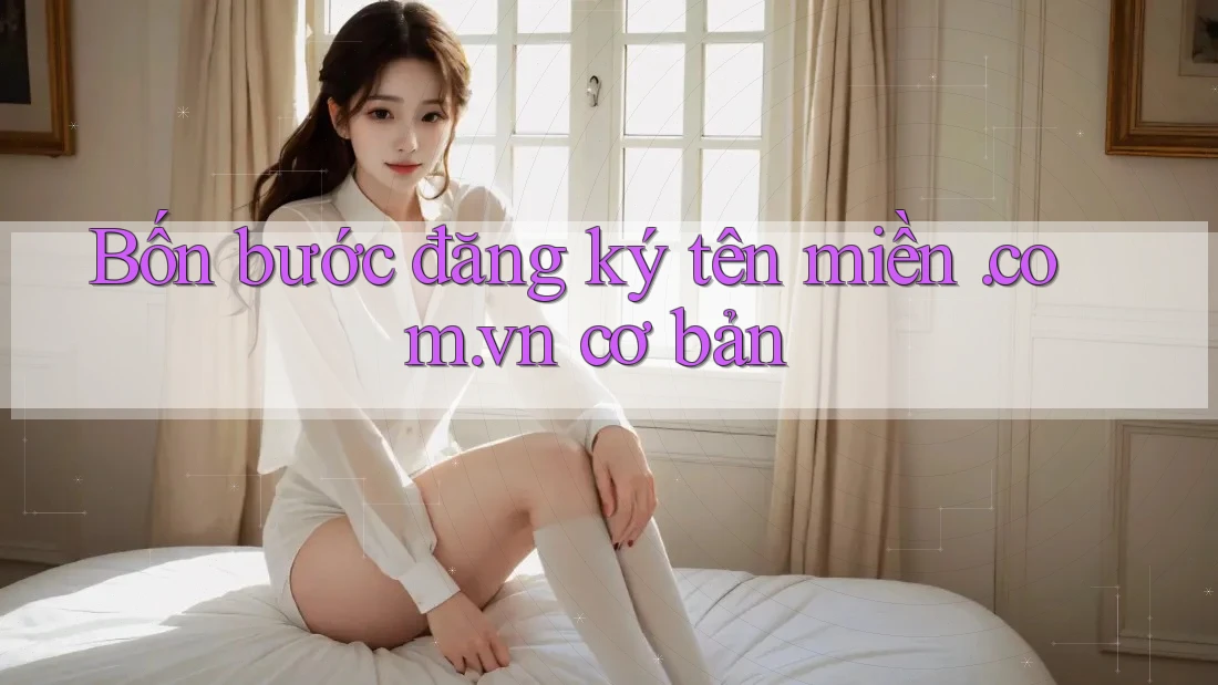 Bốn bước đăng ký tên miền. com. vn cơ bản Bốn bước đăng ký tên miền. com. vn cơ bản
