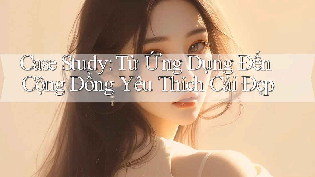 Case Study: Từ Ứng Dụng Đến Cộng Đồng Yêu Thích Cái Đẹp Case Study: Từ Ứng Dụng Đến Cộng Đồng Yêu Thích Cái Đẹp