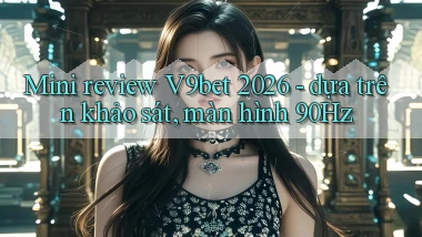 mini review V9bet 2026   dựa trên khảo sát, màn hình 90Hz