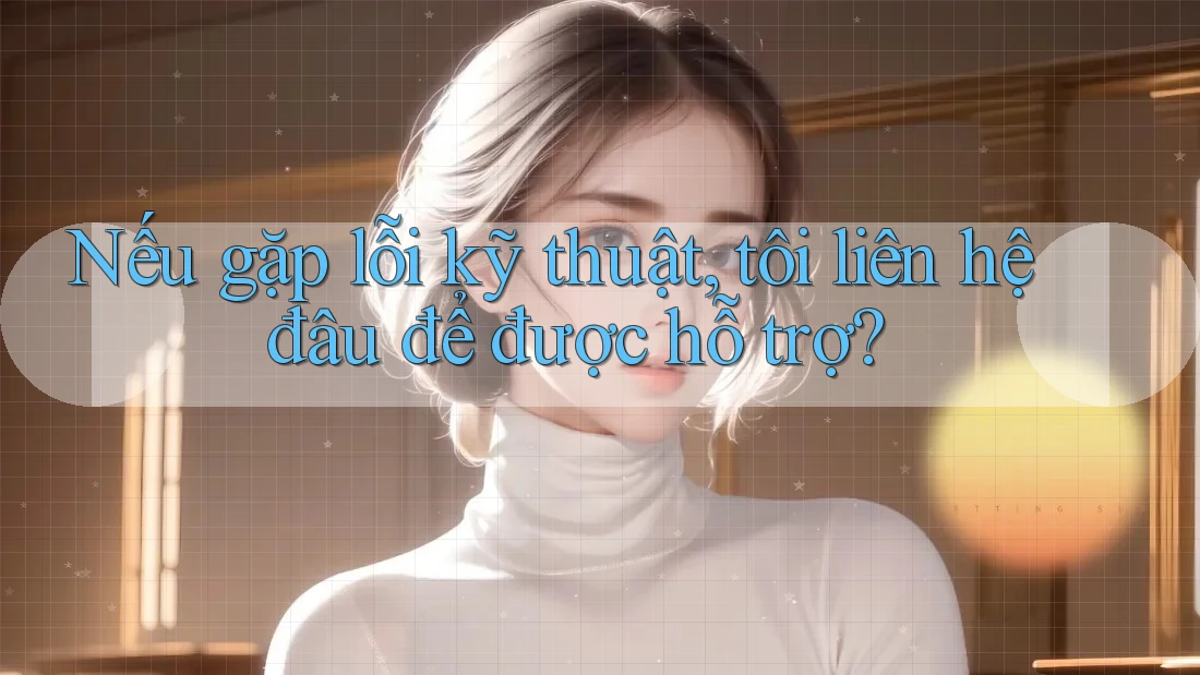 Nếu gặp lỗi kỹ thuật, tôi liên hệ đâu để được hỗ trợ?
