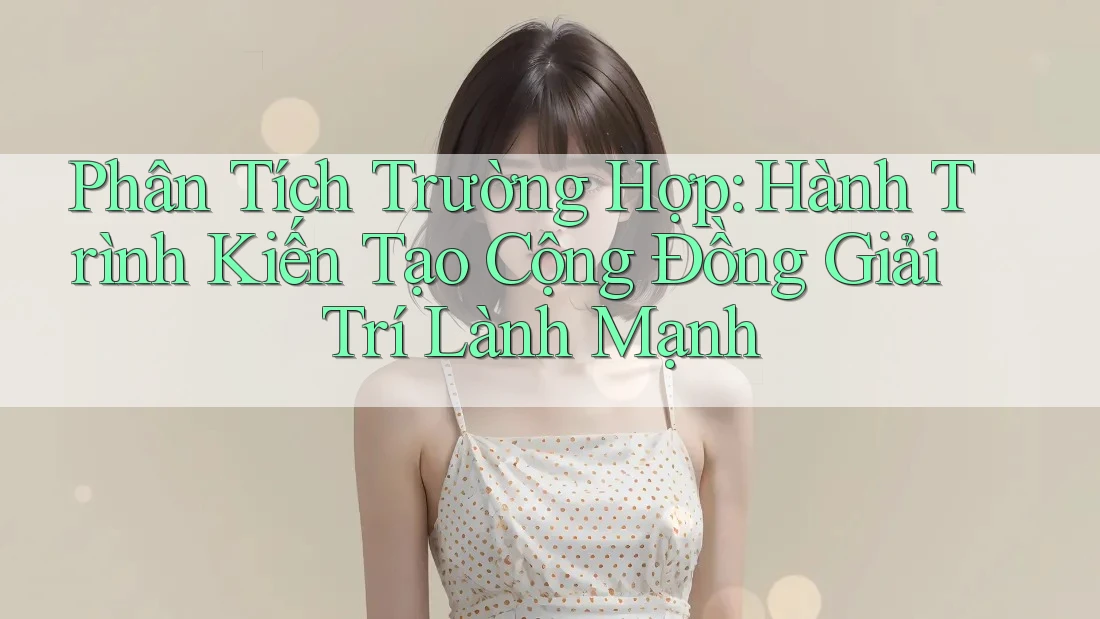 Phân Tích Trường Hợp: Hành Trình Kiến Tạo Cộng Đồng Giải Trí Lành Mạnh Phân Tích Trường Hợp: Hành Trình Kiến Tạo Cộng Đồng Giải Trí Lành Mạnh