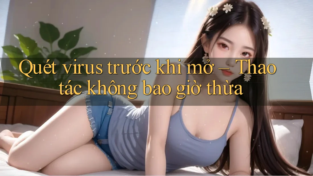 Quét virus trước khi mở – Thao tác không bao giờ thừa